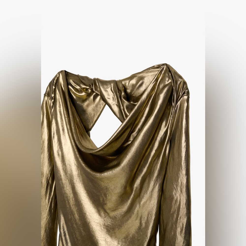 ZARA DRAPED DRESS LIMITED EDITION - Picture 14 of 14